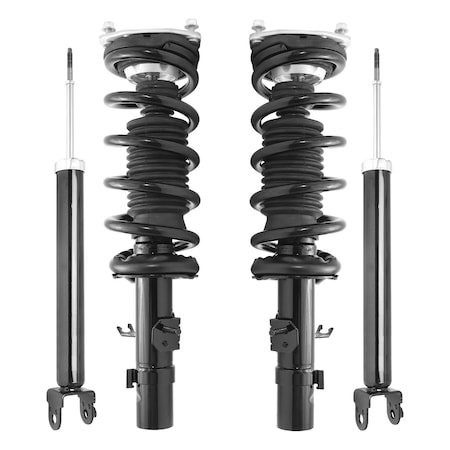 Unity 4-11415-255090-001 Front and Rear Complete Strut Assembly Shock Kit 4-11415-255090-001